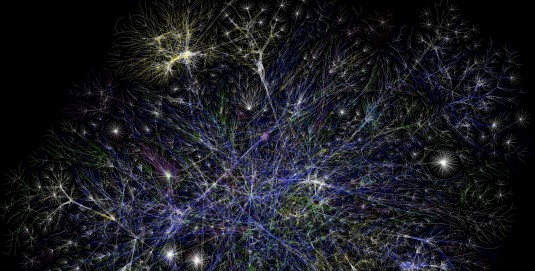 Mappa di Internet: una rete resiliente paradigmatica, in parte perché è ridondante ed indipendente dalla scala.
Immagine: The Opte Project/Wikimedia
